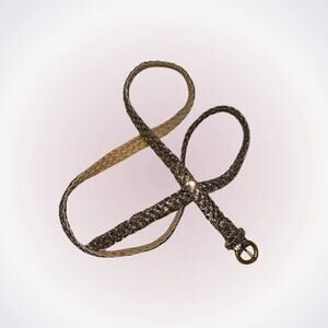 Gold woven adjustable belt | Sz OS